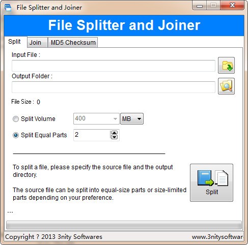 File Splitter and Joiner(ļָϲ)