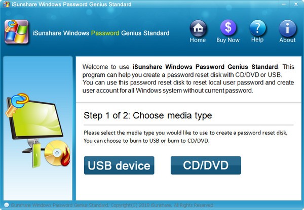 iSunshare Windows Password Genius(Windowsָ)