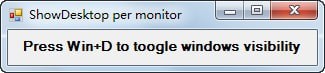 ShowDesktop Per Monitor(ʾǰĻ)