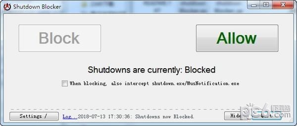 Shutdown Blocker