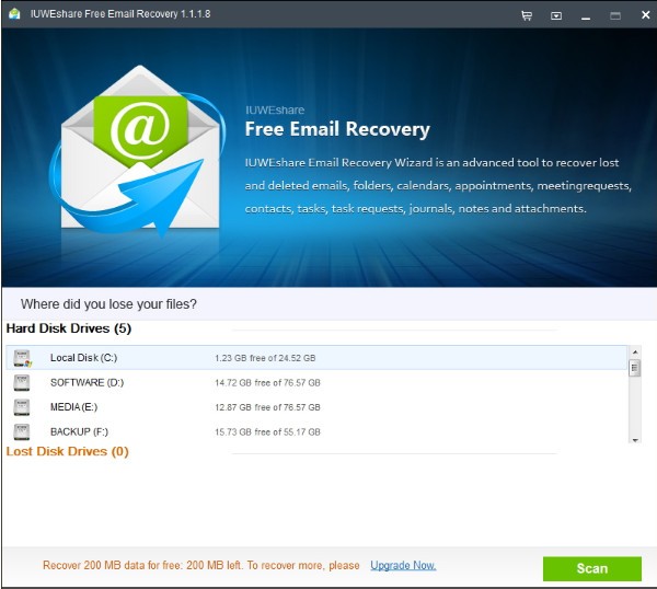 IUWEshare Free Email Recovery(ʼָ)