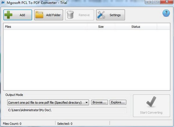 Mgosoft PCL To PDF Converter(PCLתPDF)