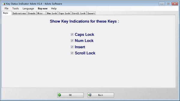 Key Status Inidicator 4dots(̹)