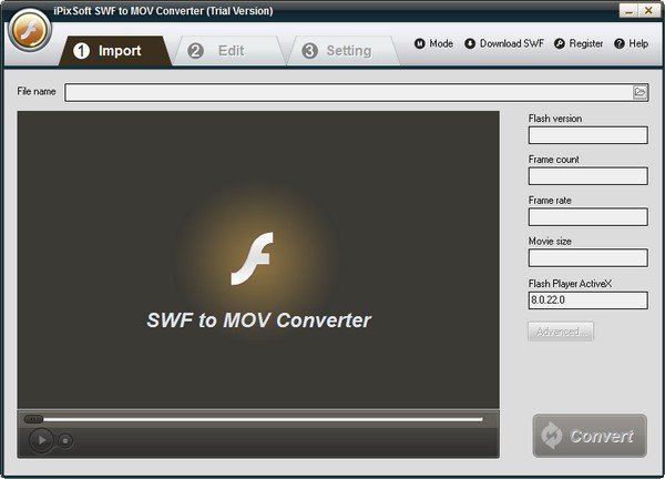 iPixSoft SWF to MOV Converter(SWFתMOV)