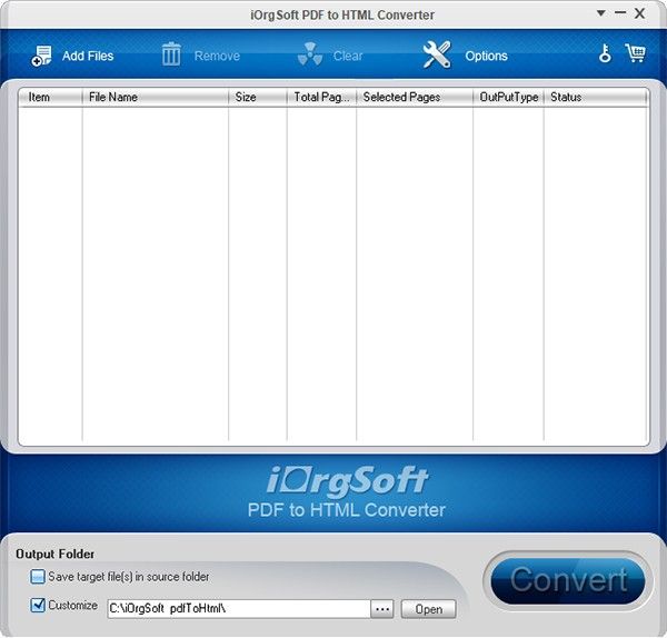 iOrgsoft PDF to HTML Converter(PDFļʽת)