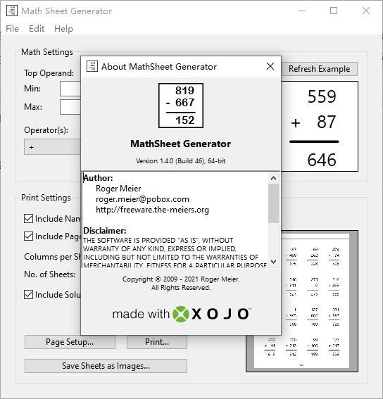 Math Sheet Generator(ѧ)