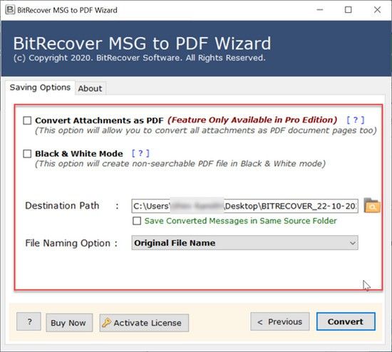 BitRecover MSG to PDF Wizard(MSGPDFת)
