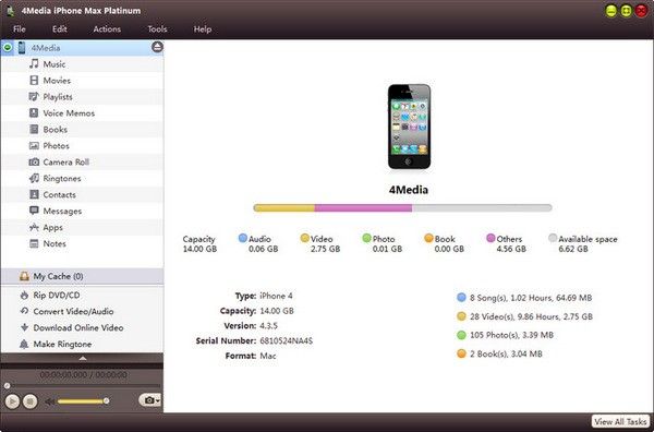 4Media iPhone Max Platinum(iPhoneƵת)