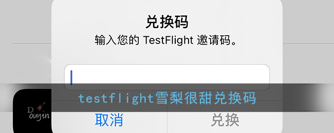 雪梨testflight测试码testflight香蕉雪梨testflight兑换码雪梨很甜