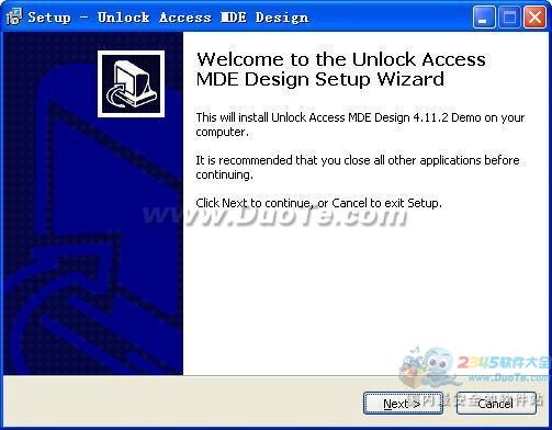 Unlock Access MDE Design