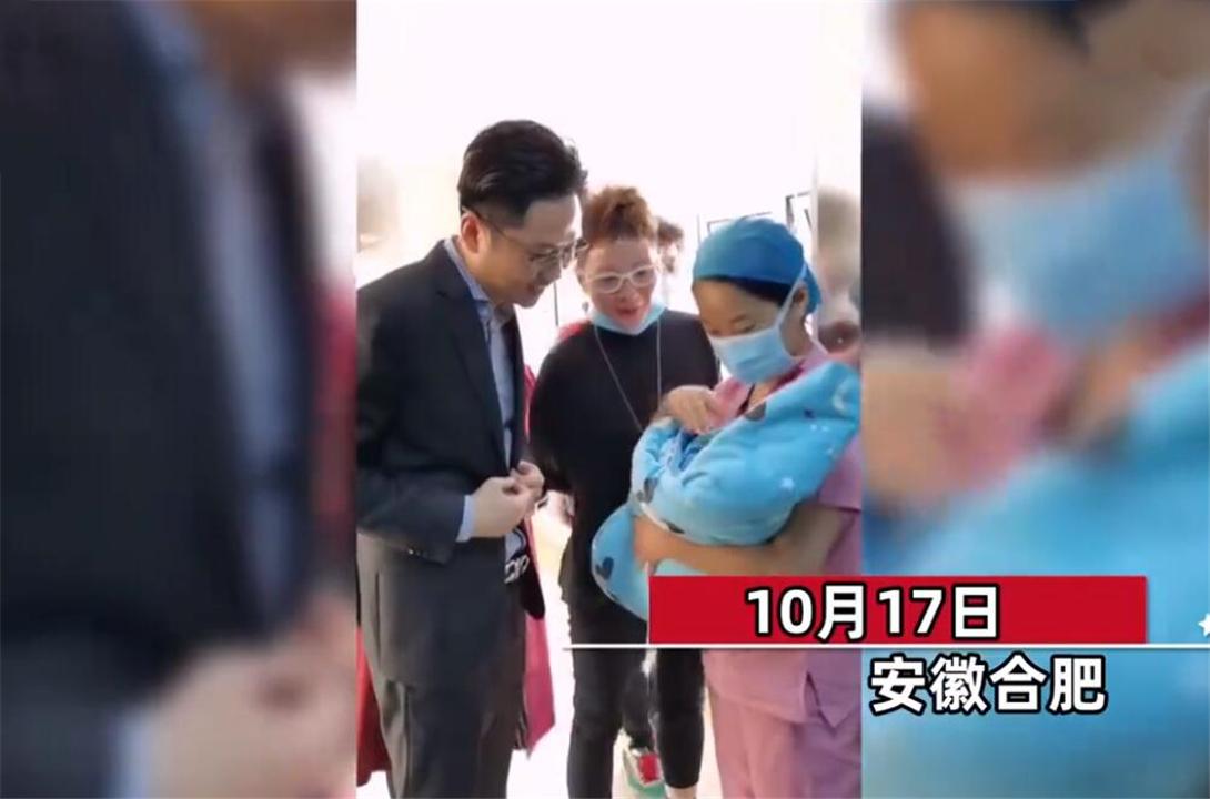 婴儿掉下瞬间舅舅飞奔接住