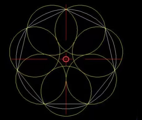 如何在CAD中绘制出圆内接正七边形的花(如何在CAD中绘制公章)
