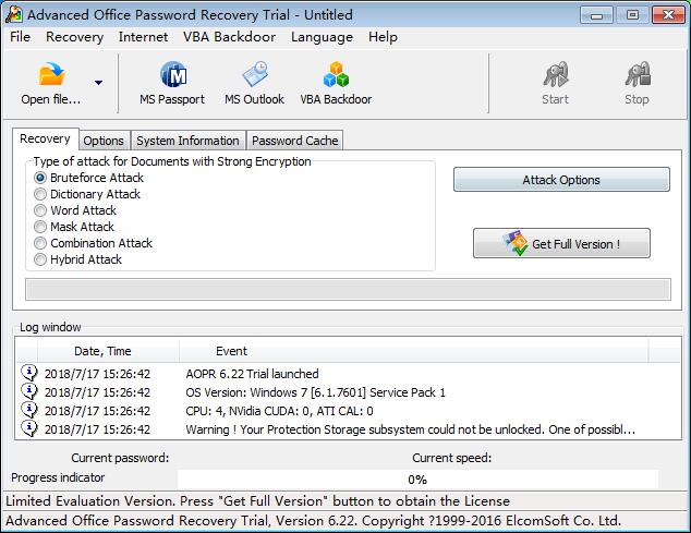 Advanced Office Password Recovery