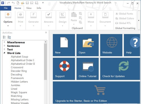 Vocabulary Worksheet Factory(ʻ)