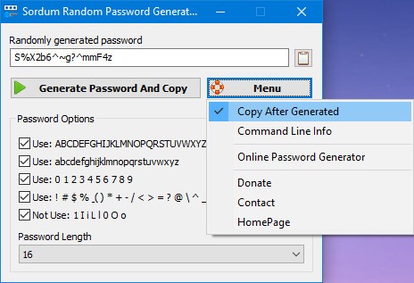 Sordum Random Password Generator(ǿ)