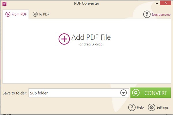 Icecream PDF Converter