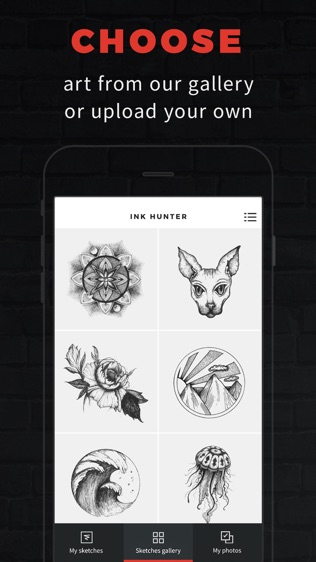 INKHUNTER Try Tattoo Designs