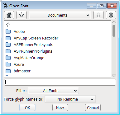FontForge(༭)