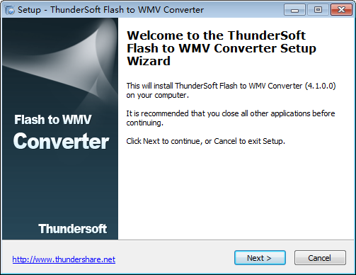 ThunderSoft Flash to WMV Converter