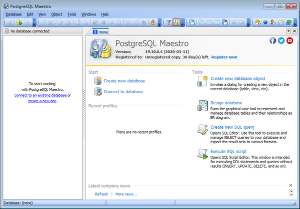 PostgreSQL Maestro