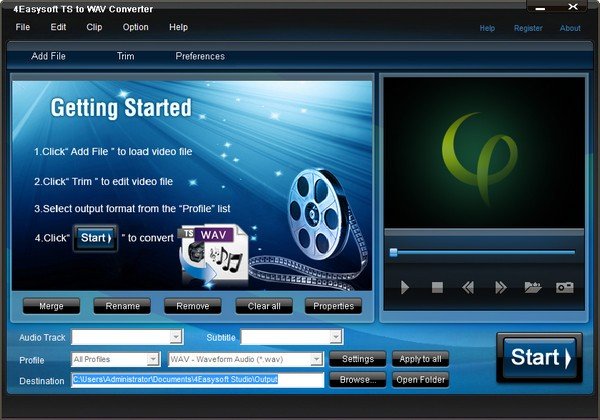 4Easysoft TS to WAV Converter(TSתWAVƵת)