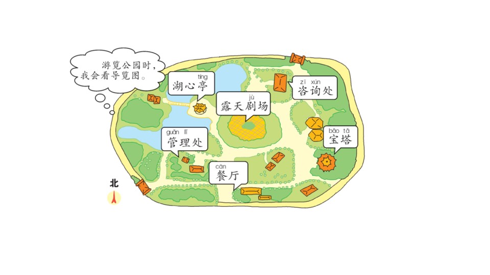 小学二年级公园导览图图片