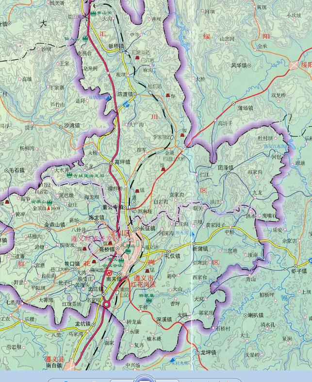贵州遵义地区地图全图图片