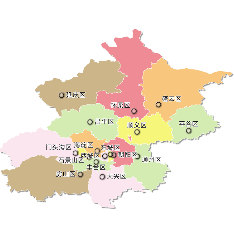 北京市内行政区划图图片