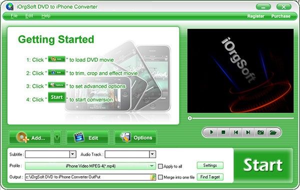 iOrgSoft DVD to iPhone Converter(视频转换工具)