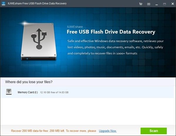 IUWEshare Free USB Flash Drive Data Recovery(ݻָ)