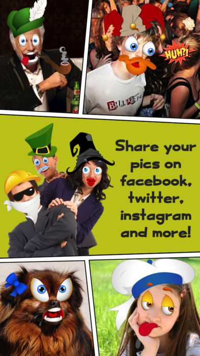 Funny Cartoon Face Photo Boothͼ2