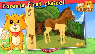 Ӥƴͼ (Baby Animals Kid Puzzle and Coloring Book) - Mr. Peppers ΪӺ׶ƴͼ (Mr. Peppers animal puzzles for kids and toddlers)