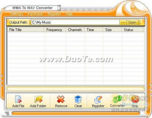Crystal WMA To WAV Converter