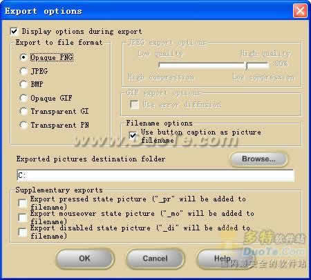 3D Button Visual Editor
