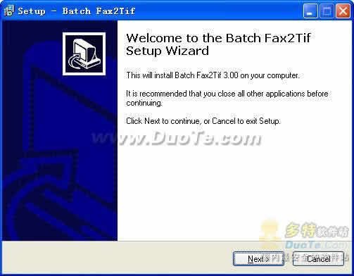 Batch fax2tif