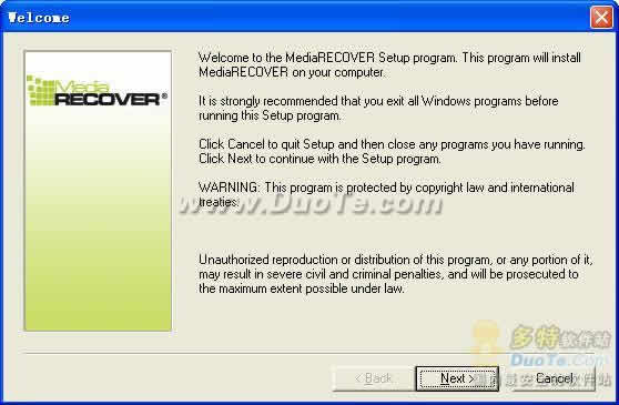 MediaRECOVER Image Recovery