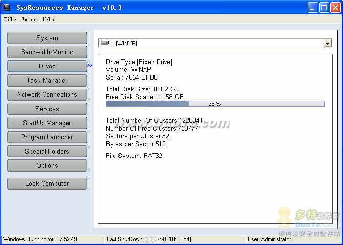 SysResources Manager