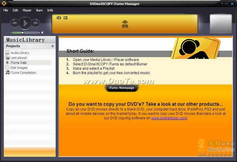 DVDneXtCOPY iTurns