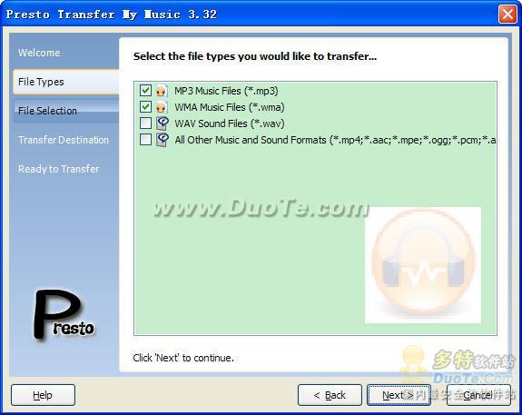 Presto Transfer My Music