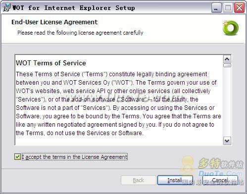WOT for Internet Explorer