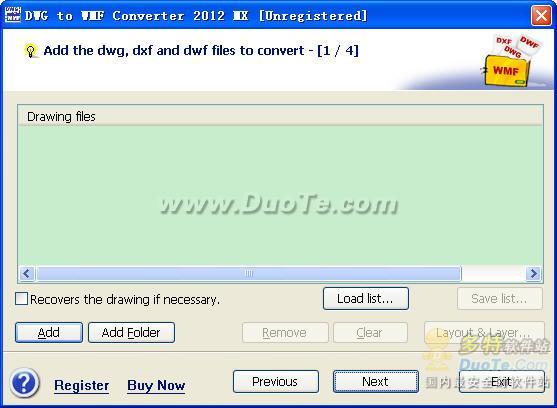 DWG to WMF Converter MX