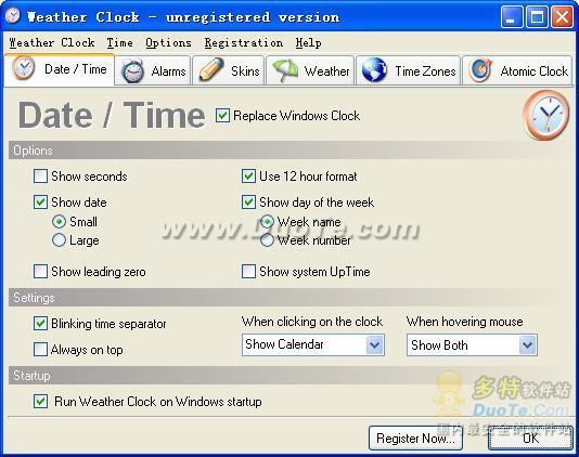 Weather Alarm Clock