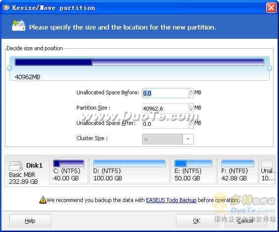EASEUS Partition Manager Home Edition