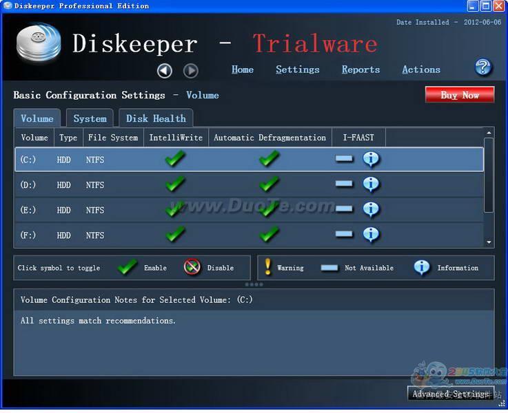Diskeeper Professional Edition 2012