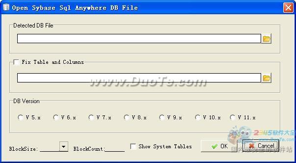 Repair for Sybase SQL Anywhere(Sybaseݿ޸)