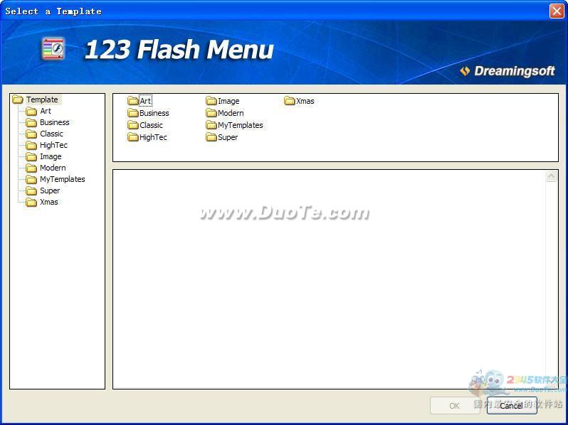 123 Flash Menu