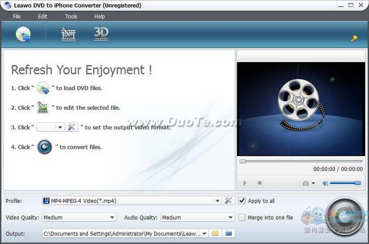 Leawo DVD to iPhone Converter
