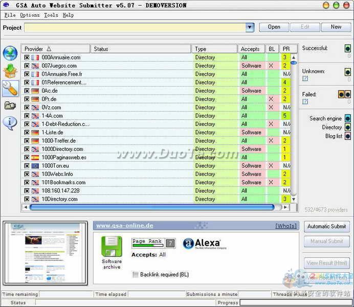 GSA Auto Website Submitter(վύ)