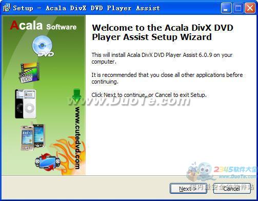 Acala DivX DVD Player Assist V6.0.9