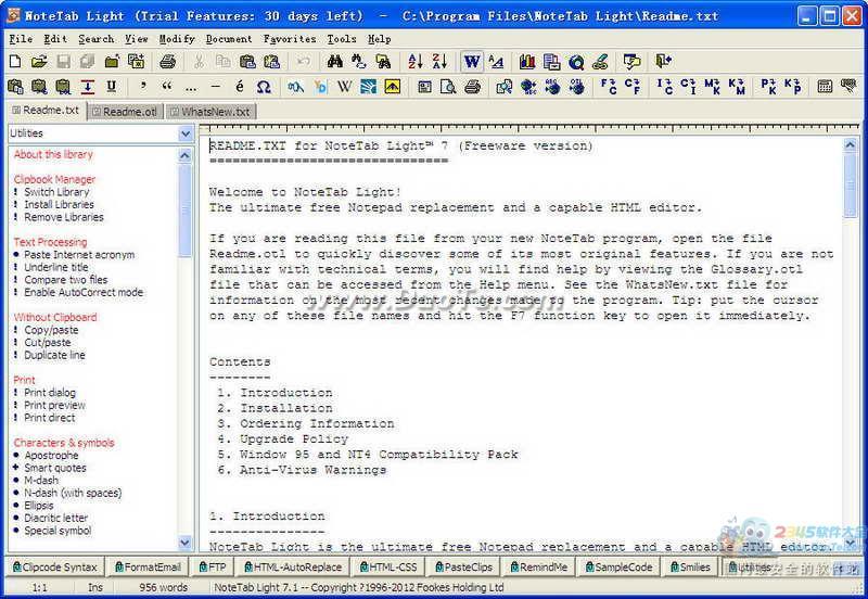 NoteTab Light